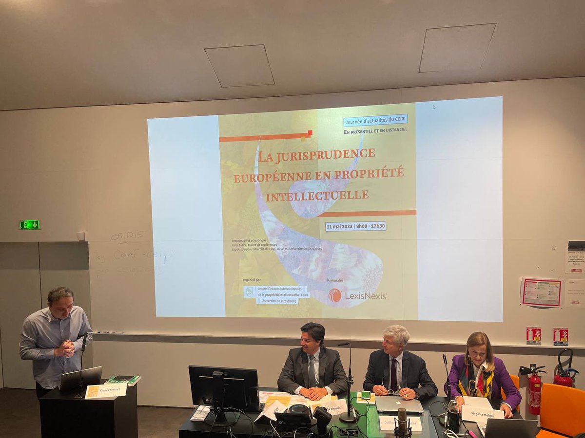AMCEIPI's tweet photo. 📢 JOURNÉE D’ACTUALITÉS 2023

La Journée d'actualités s'est déroulée avec succès au CEIPI et nous avons le plaisir de vous en partager quelques clichés. 
Consacrée à la jurisprudence européenne, elle a permis de rassembler près de 300 participants, en présentiel et en ligne. https://t.co/B60kwIBllH