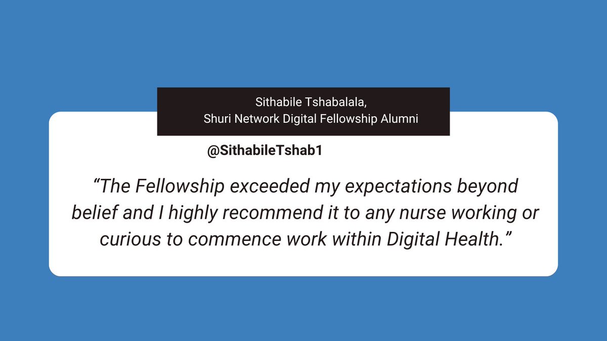 Massive opportunity for nurses and midwives with an interest in digital health and improving patient care.

Join @‌networkShuri to hear more about this fellowship supporting women from minority ethnic background to thrive as digital leaders and innovators⬇️