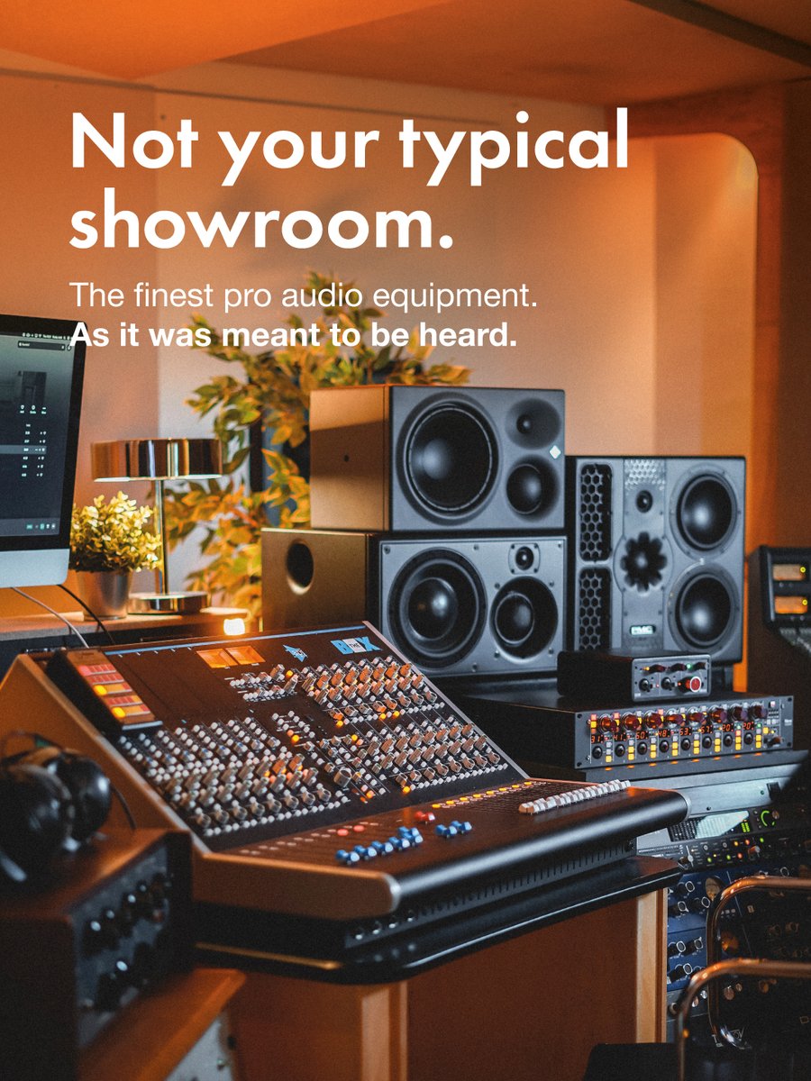 Audition the finest monitors, shootout high-end microphones and demo the best outboard gear in our purpose-built, acoustically controlled showroom. No interruptions. No obligation. Just you and the gear. 

Book your demo today👉 bit.ly/3cbrq1K
#proaudio #studiomonitors