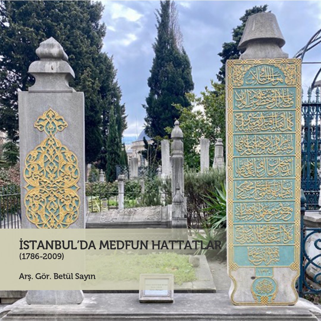 laledergi's tweet photo. XVIII. yüzyıl Osmanlısından XXI. yüzyıl Türkiye'sine kadar olan süreçte yaşamış ve asırlardır hat sanatının önemli merkezlerinden  İstanbul’da defnedilmiş hattatların bir başlık altında sunulduğu makaleyi Betül Sayın kaleme aldı. https://t.co/J0zS4PEtlD