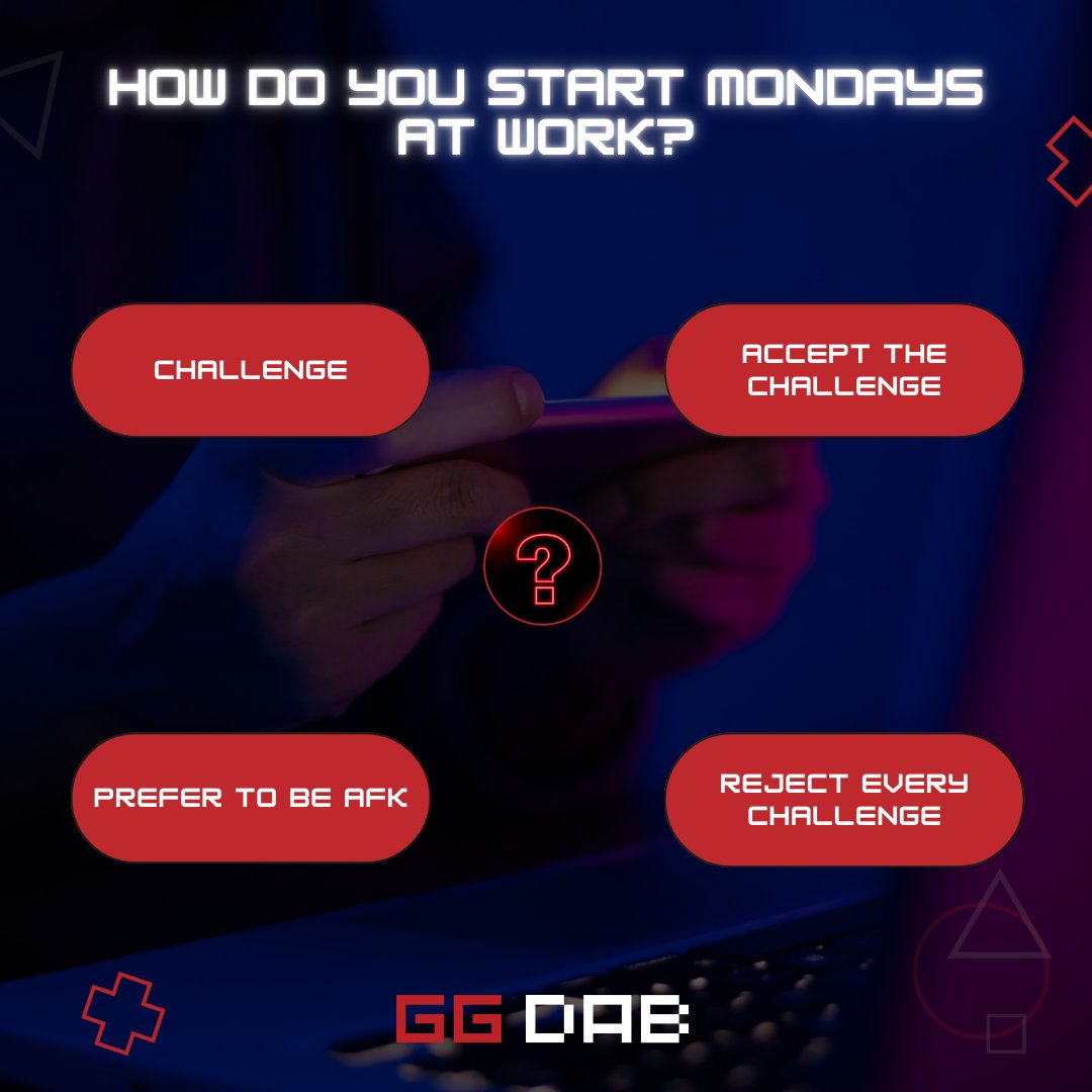 ggdab_com's tweet photo. How do you start your Mondays? 😆🤪
The #DoD team starts the day with a good cup of coffee and a game! ☕️🎮
#dayofduel #dod #ggdab #sport #esport #gaming #platformagamingowa #gracze #egracze #arekmilik #rojson #platformagamingowa #gryłącząniedzielą #poniedziałek #hardtime https://t.co/V4k28QMPUa