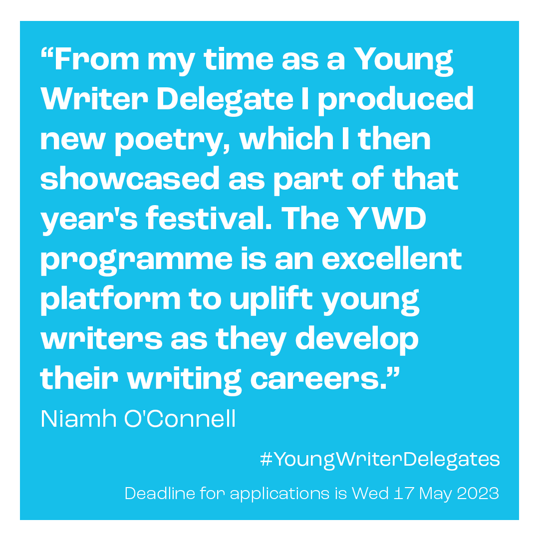 IrishWritersCtr's tweet photo. See below testimonies from past @wcorklitfest
#YoungWriterDelegates 💫
"Getting the chance to be an integral part of a major literary festival was a once-in-a-lifetime opportunity that I will never forget."
Apply here ➡️https://t.co/QORbq9Uf3r https://t.co/yhyNmHAOQT