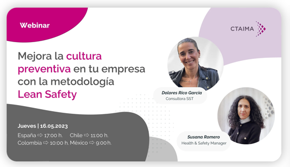 LoliRicoG's tweet photo. #AgendaPRL Mañana 16/05 a las 17:00  Webinar organizada por @ctaima donde estaré con @suromig 😃
"Mejora la cultura preventiva de tu organización con la metodología #LeanSafety "

👉 https://t.co/RGsN3ZHyHM

#PRL #SST #CulturaPreventiva https://t.co/QXSaSc4fHZ