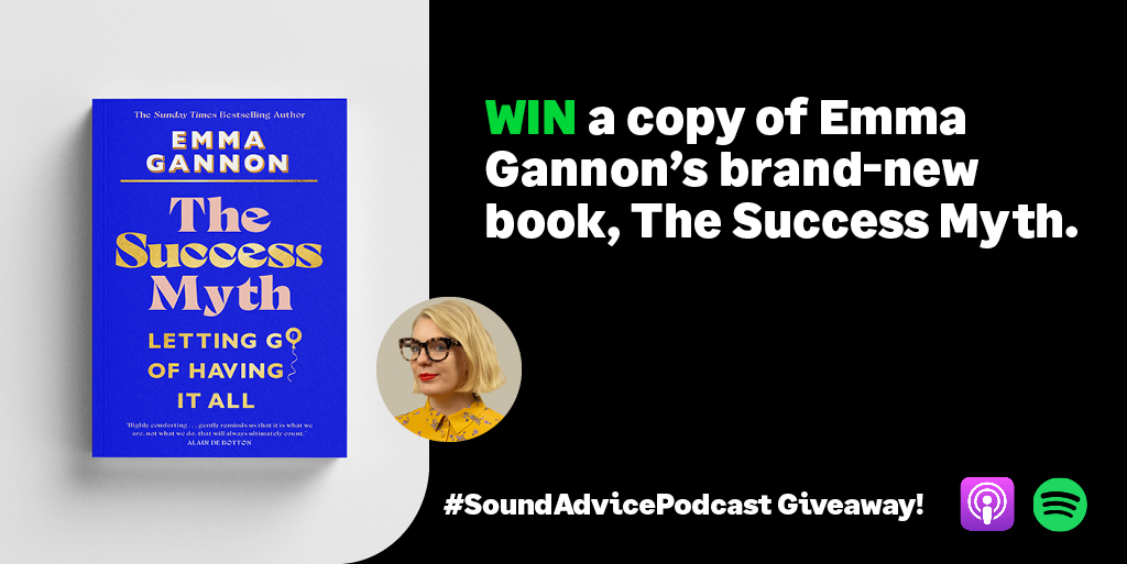 sageuk's tweet photo. 🎉 It's competition time...

📚 To celebrate @emmagannon's brand-new book The Success Myth, we’re giving away 30 free copies. All you have to do is:

1. LIKE &amp; RT

2. COMMENT using #SoundAdvicePodcast

3. RATE &amp; REVIEW the Podcast on Spotify or Apple

Good luck! 🍀 https://t.co/uTWGeYZUlQ