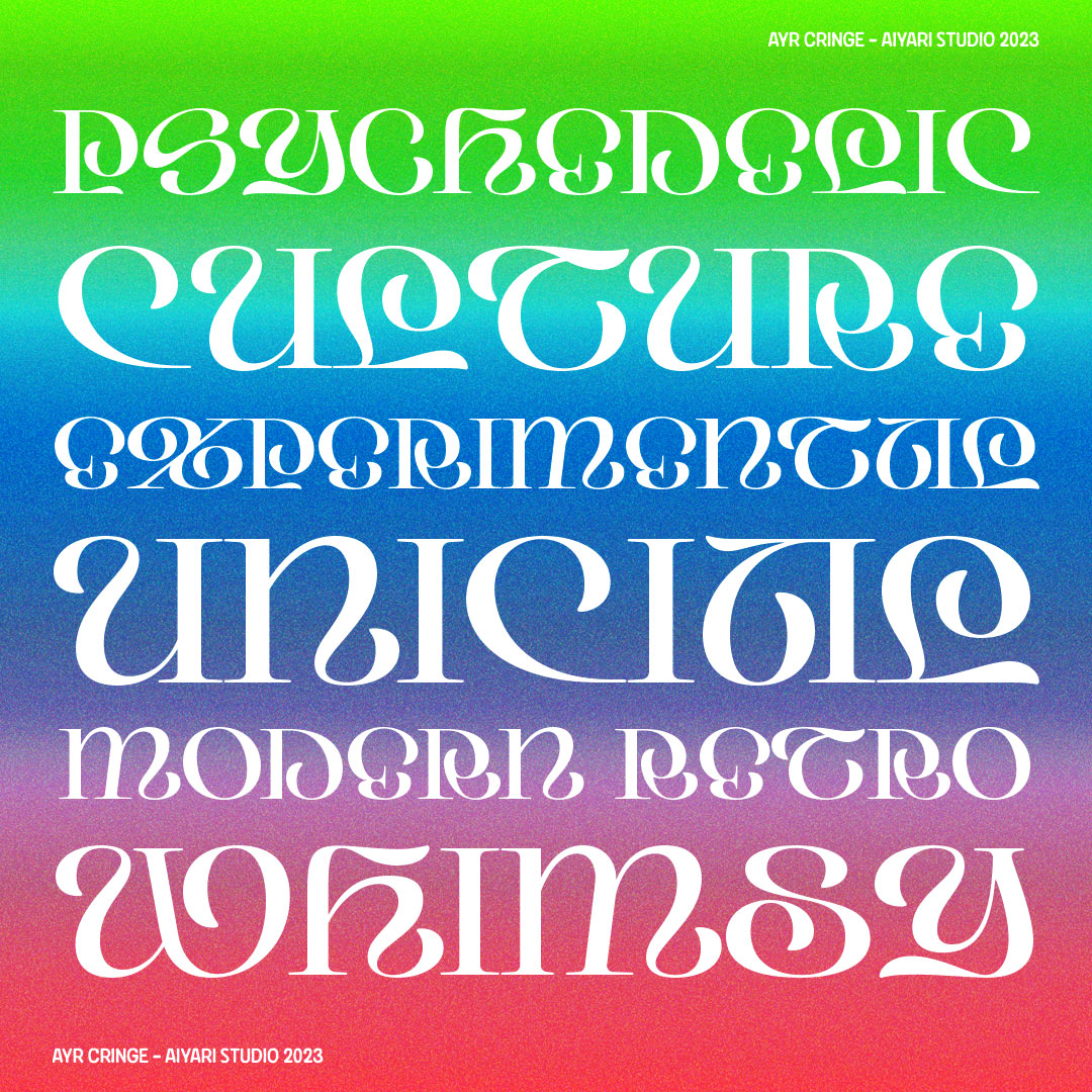 Oops! Cringe grand debut missed its release date. Blame it on my schedule being too free and tripping over my own font-tastic imagination! Coming soon when I can finally get my act together. Peace, love, and patience, man!#wip #aiyaristudio #typefacedesign #fontdesign