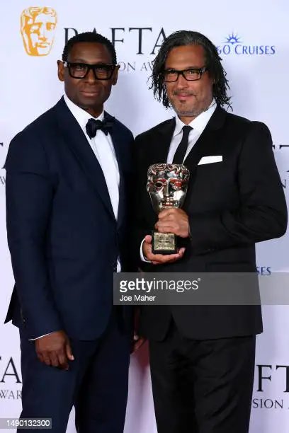 Great to see Birmingham’s <a href="/DavidHarewood/">David Harewood</a> present the <a href="/BAFTA/">BAFTA</a> Special Award for outstanding countribution to television to Professor <a href="/DavidOlusoga/">David Olusoga</a> OBE, congratulations 👏 #BAFTATVAwards