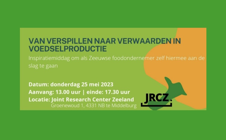 REMINDER Inspiratiemiddag donderdag 25 mei in het JRCZ te Middelburg💡✅ - mailchi.mp/07265782decd/r… Komt u ook? Meldt dan deze week nog aan!

#voedselverspilling #reststromen #Zeeland #samenwerken #duurzaam