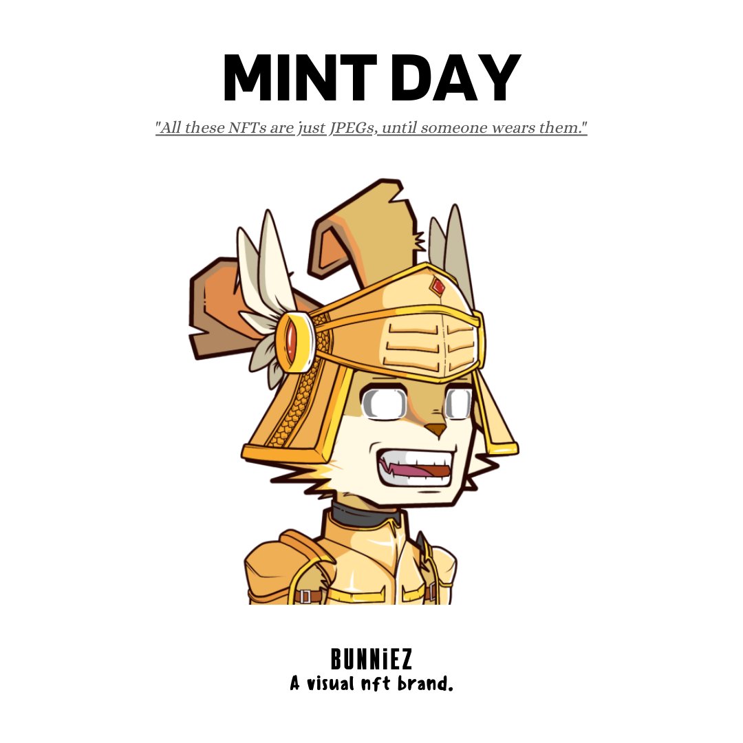 GM! As we launch today, may we all be reminded of the fundamentals of NFTs.

- History behind
- Art and its Beauty
- Community
- Underlying Tech

It's 5.15. See you 5pm UTC.

Hophop mfers! 🥕