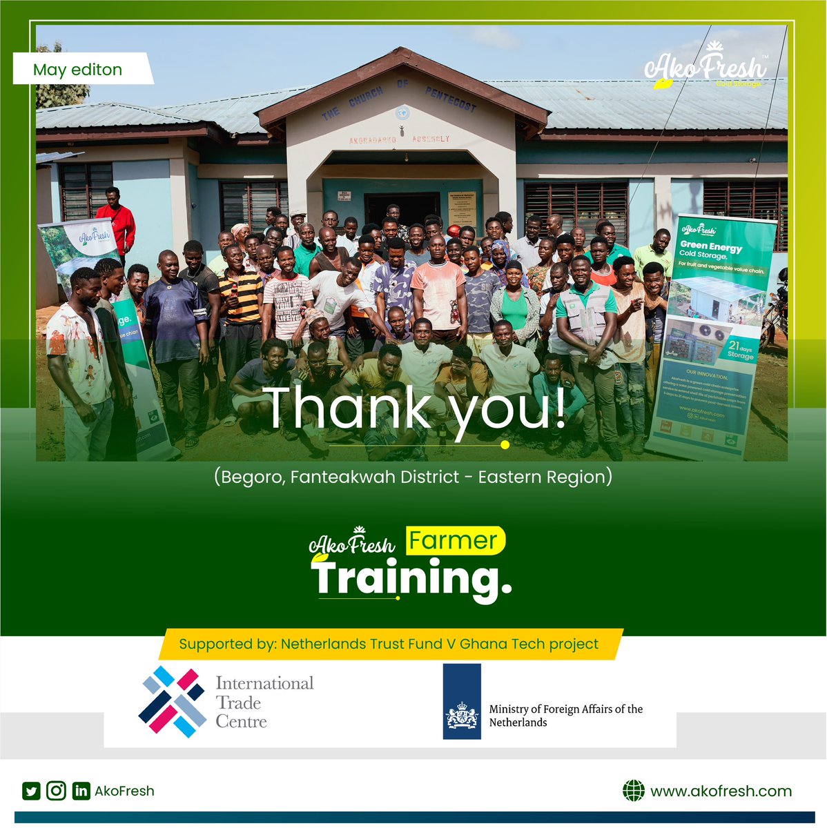 Our recent farmer training event was a tremendous success, equipping passionate farmers with essential digital skills, postharvest management techniques, and climate smart agriculture knowledge. 🌾🧑🏾‍🌾

Supported by #NTF5Ghana Tech Project

#empoweringfarmers  #DigitalSkils