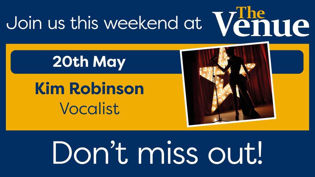 This Saturday we have the amazing Kim Robinson joining us at The Venue. Come and join us for a fantastic night of entertainment.

Not already staying here? Book a staycation and create those moments to remember.

📞 - 01945 223284
📧 - enquiries@royale… instagr.am/p/CsQgqfBtHIf/