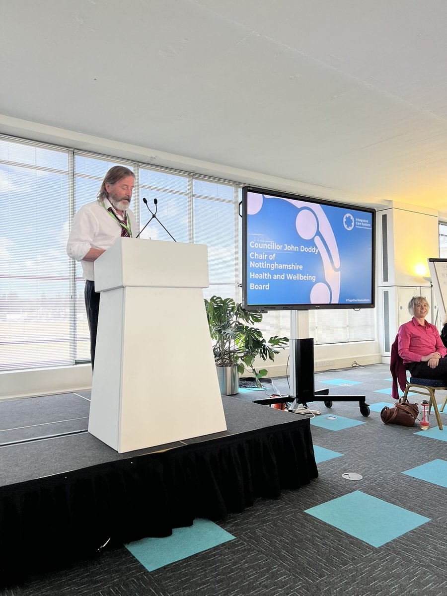 ncepcn's tweet image. Cllr John Doddy, Chair of Nottinghamshire Health and Wellbeing board talks about the building blocks of good health. PREVENTION and how it can be started in the community.

#TogetherWeAreNotts