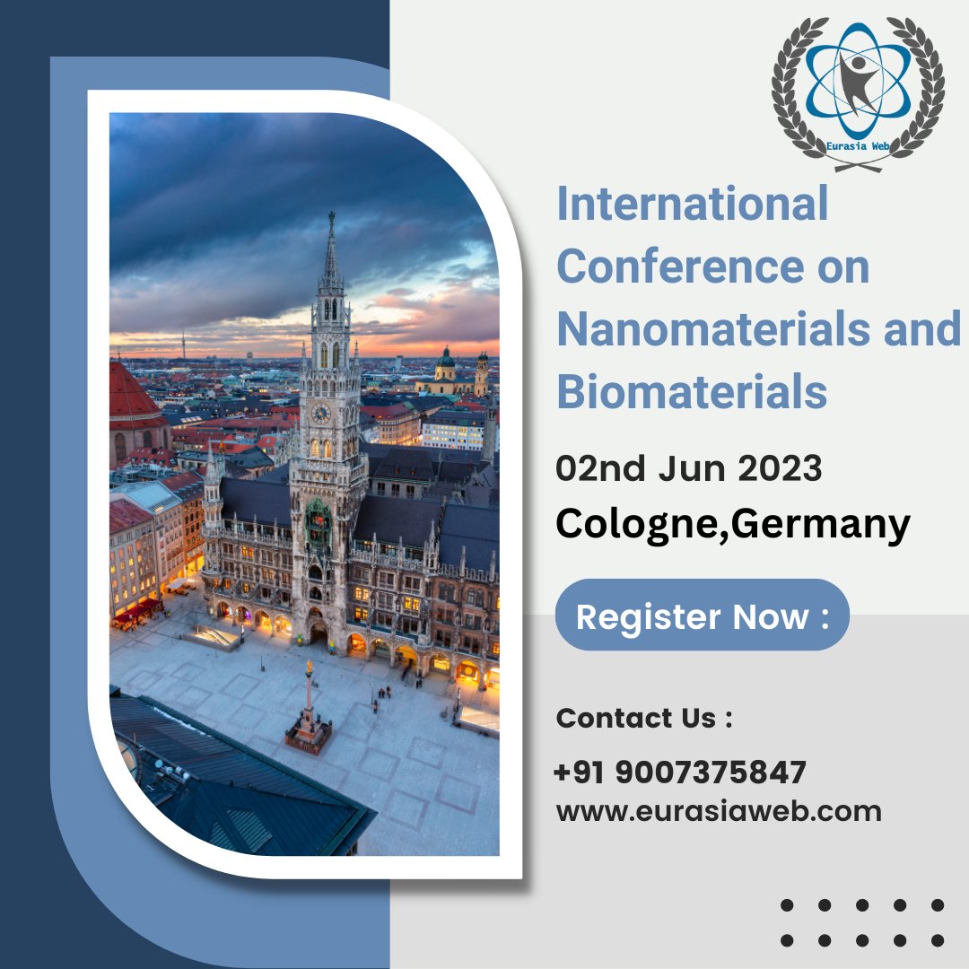 Event Link : eurasiaweb.com/Conference/387…

Any query please reach us at info@theiier.org 

#eurasiawebconference #allconferencealert #conference2023 #CallForPapers #Nanomaterialsmaterials #eventsingermany #journalpublication #electronics