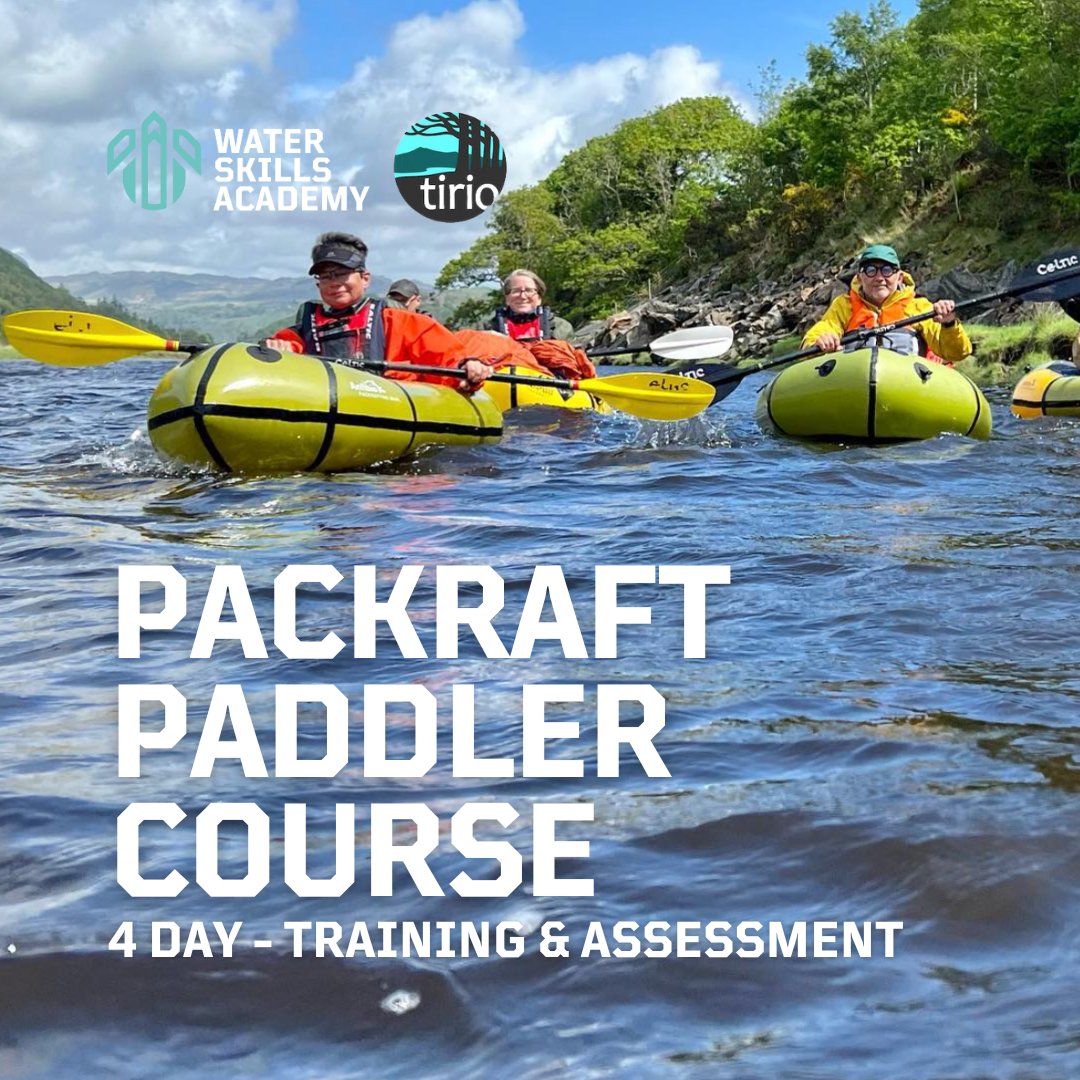 PACKRAFT PADDLER COURSE // 3rd - 6th JUNE 2023 // CONWY
waterskillsacademy.com/packrafting-co…

#packrafting #packraftpaddler #northwales #packraft #waterskillsacademy #packraftcourse #tirio #conwy