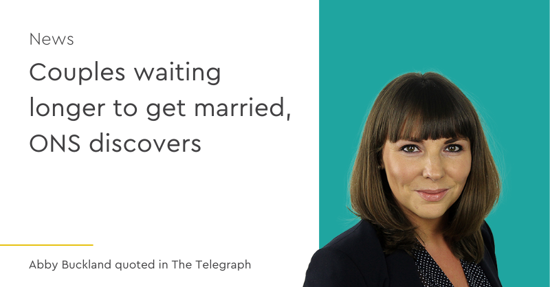 According to new figures from the Office for National Statistics (ONS), the average age for men &amp; women to tie the knot in the UK has increased again.

Abby Buckland has been quoted in Telegraph discussing the new statistics.

telegraph.co.uk/news/2023/05/1…
