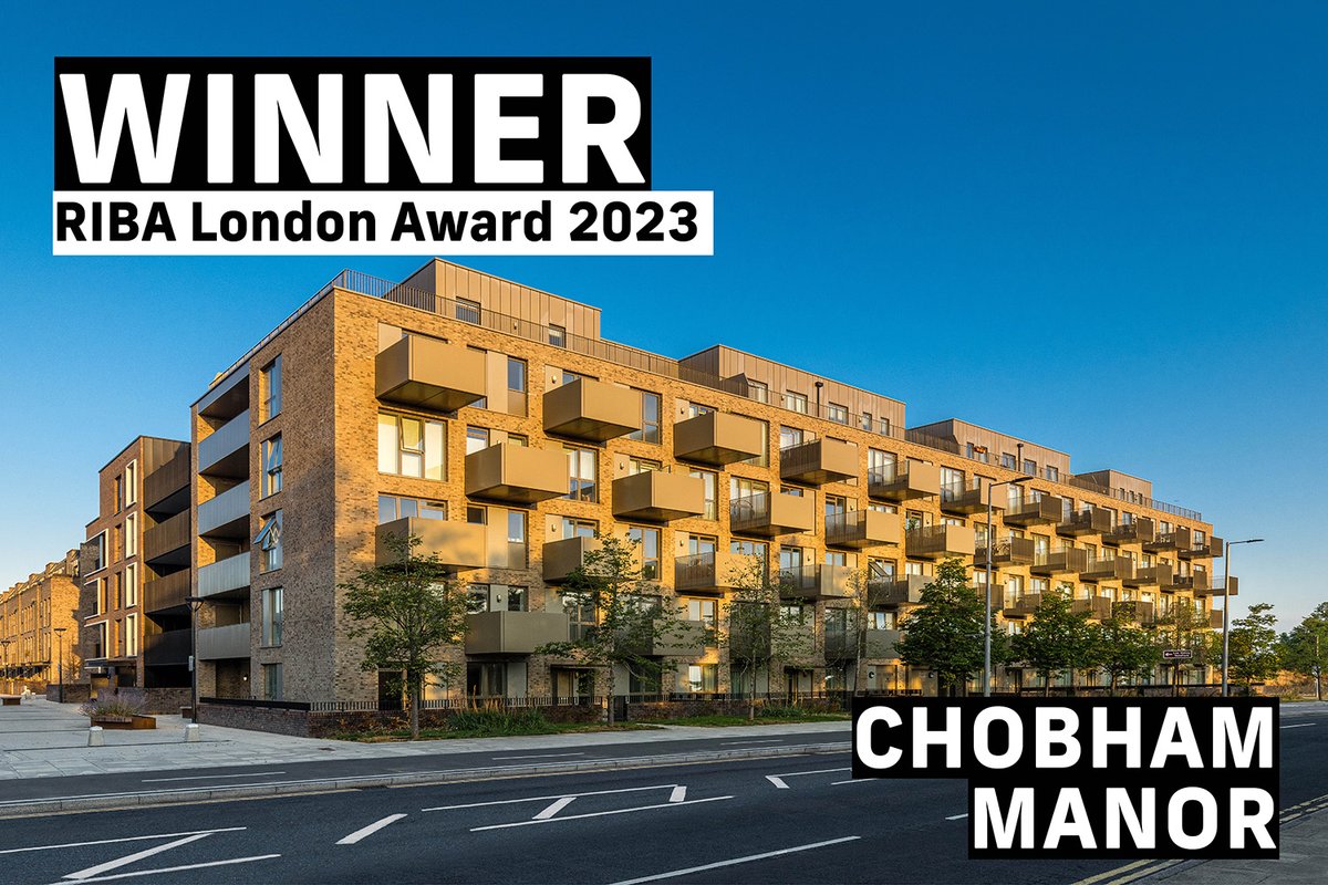 Exciting news! Chobham Manor wins @RIBA London Award. Kudos to all involved in this transformative project on @noordinarypark. #ChobhamManor #RIBALondonAward Find out more about the project here 👉bit.ly/3M2GwYx @TaylorWimpey @LQHomesMatter @MakeArchitects