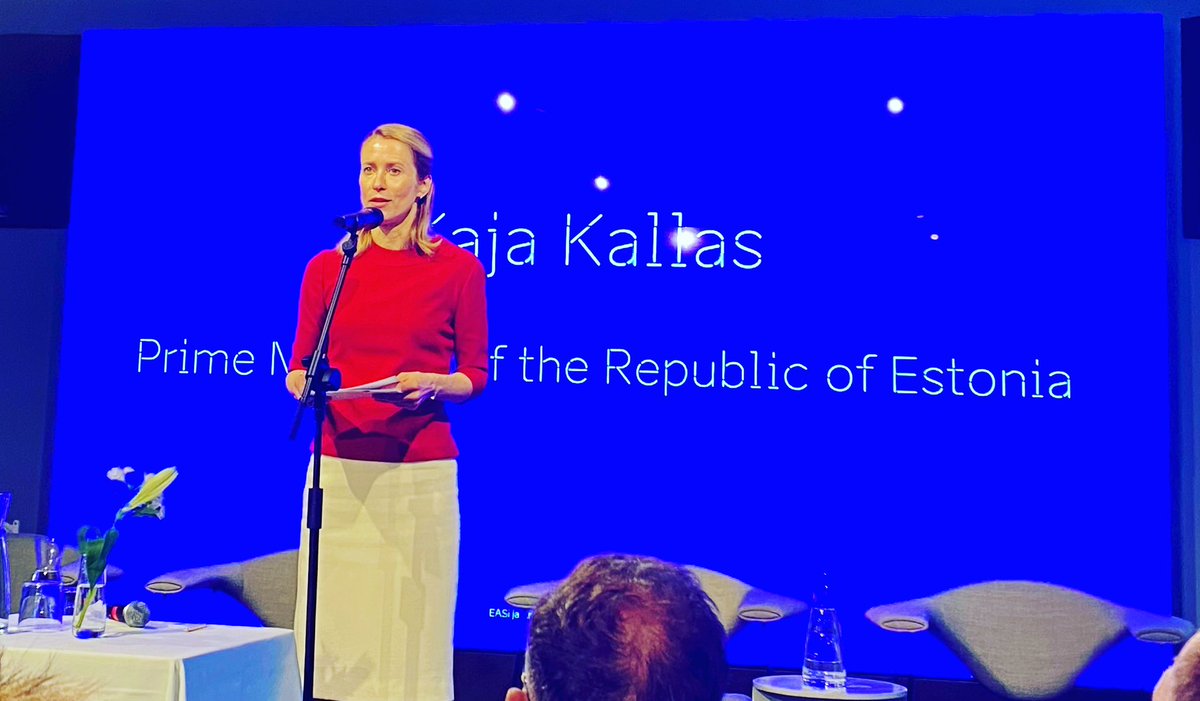 Morgenbrief med den estiske premierminister Kaja Kallas. Estland er et fyrtårn på 🇪🇺startup-scene og har sat et mål om, at 30 pct. af BNP skal komme fra tech sektoren i 2030 🇩🇰 bør også sætte mål. @DanskIndustri foreslår 1000 vækstiværksættere i 2030🚀
#dkpol #dkstartup