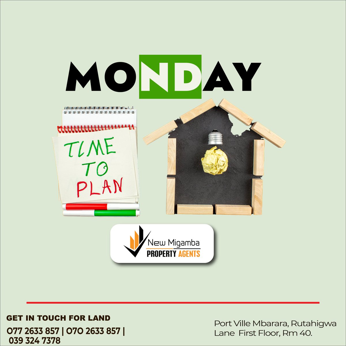 NewMigambaAgent's tweet photo. Planning in everything you do is part and partial. #Blessednewweek
#mbarararealestates #land #MbararaCity #mondaymorning https://t.co/oNEjROuGPC