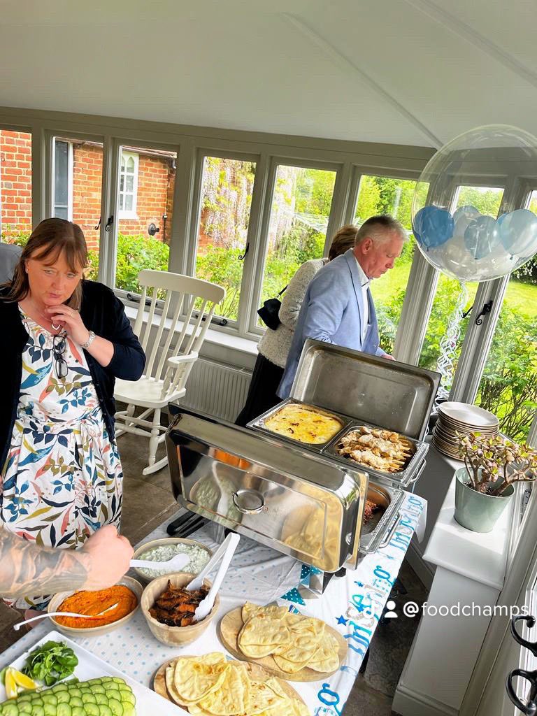 FoodChamps2020's tweet photo. What a lovely Sunday it was! We had the privilege of being the caterer for Oscar's Christening celebration, and it was truly an honor to be a part of such a special day. Our team provided exceptional drinks and food service, and the buffet-style food was absolutely delicious. https://t.co/VqMrkPv4Te