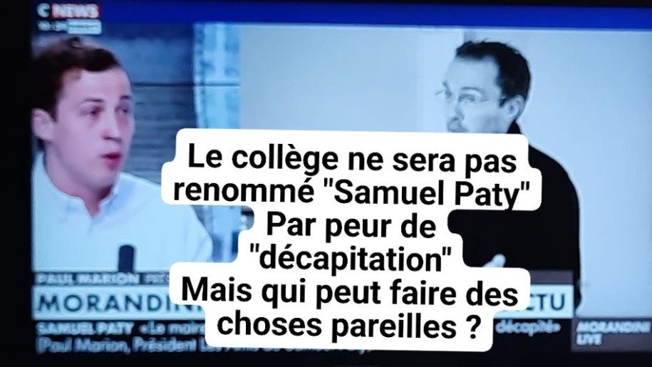 Ceux qui pourront se balader tranquillement à Conflans SainteHonorine,  ce seront uniquement les islamistes ?