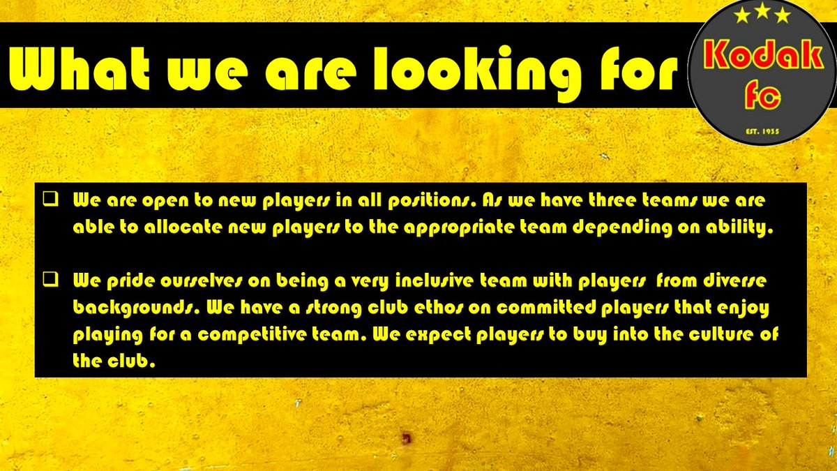 Kodak Football Club tweet media