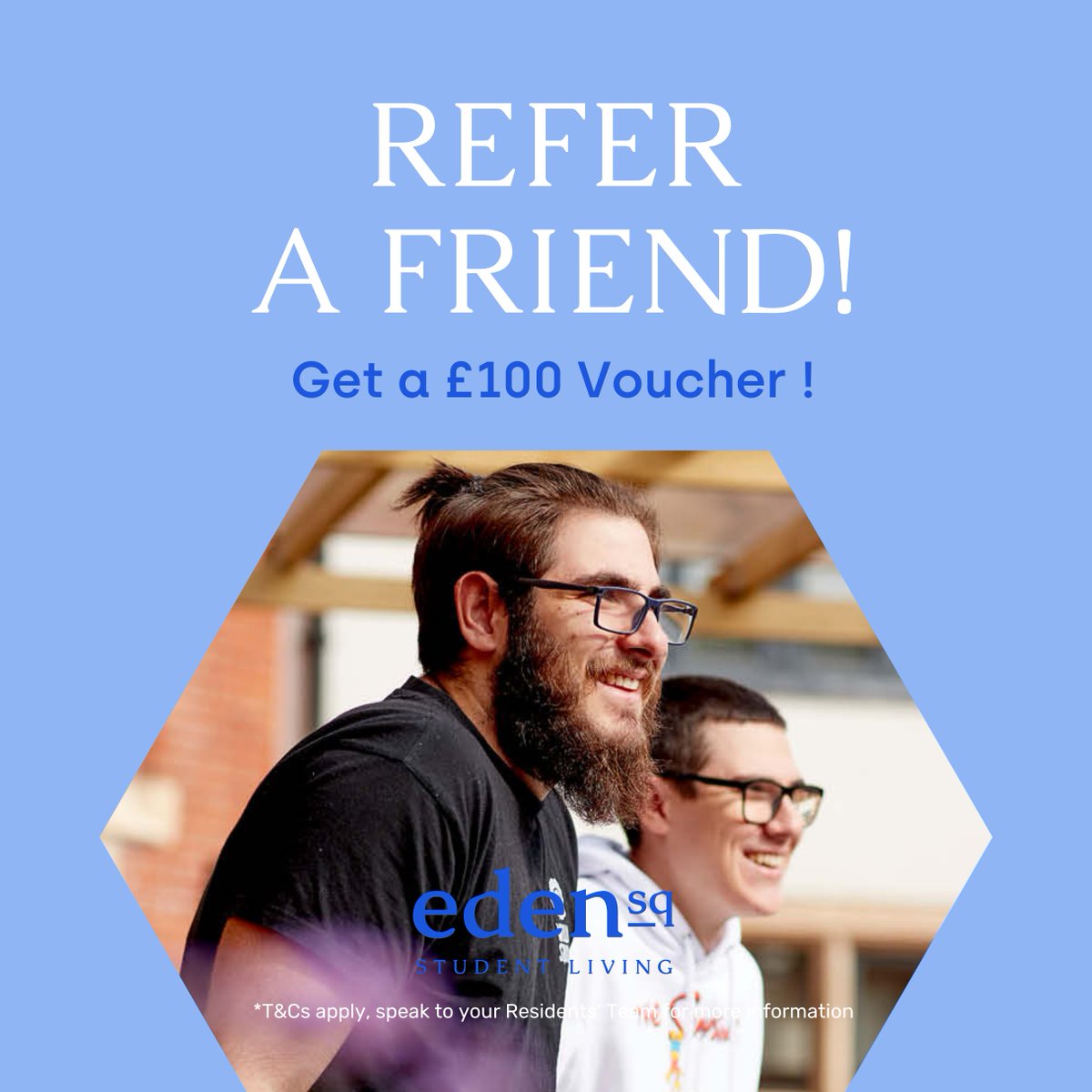 🌟 Refer a Friend, Get Rewarded! 🌟 Share the love and earn a £100 voucher! 💸✨ Tag your friends and let's make everyone a winner! 🎁💙 #ReferAndWin #SpreadTheWord #VoucherReward