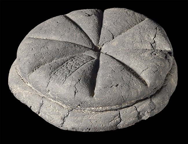 Carbonised loaf of bread, 79 AD, Roman, Herculaneum
