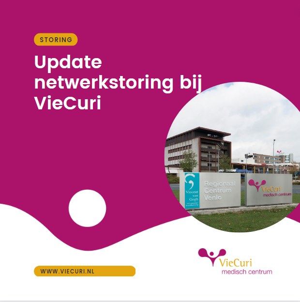Vanmorgen zijn als gevolg van werkzaamheden aan het netwerk ICT-problemen ontstaan. Gelukkig duurden de problemen kort en inmiddels zijn de meeste applicaties weer opgestart en bereikbaar. 

Meer informatie? Lees hier verder: bit.ly/3M16HPv