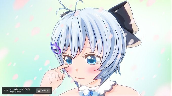 電脳少女YouTuberシロ 「サムネが美少女すぎる」|蓮くのイラスト
