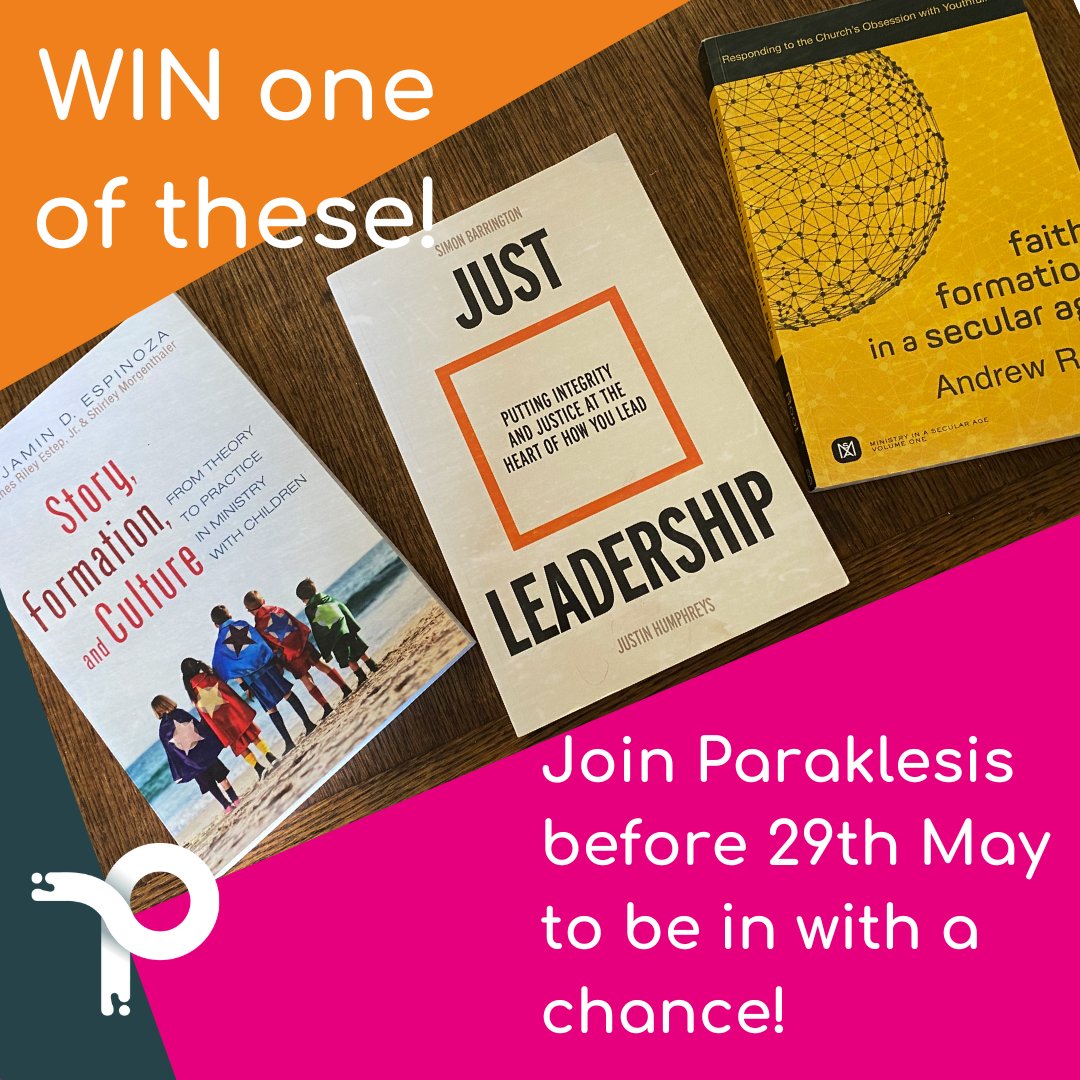 Join Paraklesis - The Association of Children's, Youth and Family Ministers - before 29th May and you could WIN one of these - message me for details :)