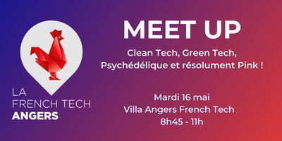Rappel #meetup #startups #greentech demain à la Villa à 8.45 ! au programme #VoltR @okamac_fr @MediaClinic_fr et @Radical_Prod pour la pause culturelle avec ☕️ #Angers #numerique #sustainable