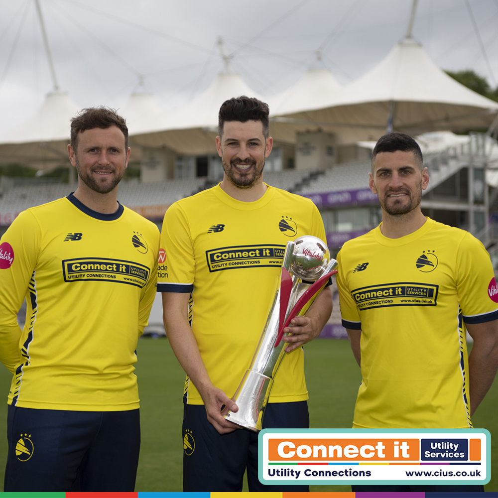 How amazing does the new <a href="/hantscricket/">Hampshire Cricket</a>  T20 Vitality Blast shirt look with the <a href="/ciuslimited/">Connect It Utility Services Limited</a> branding on the front?