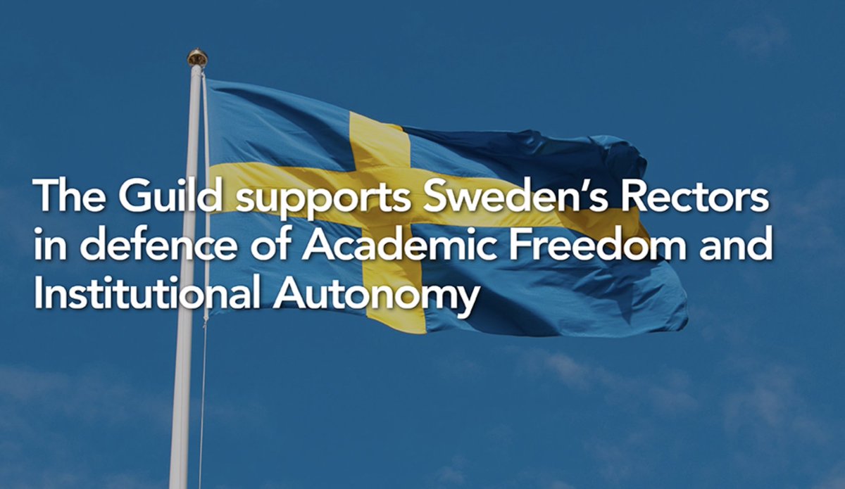 janpalmowski's tweet photo. We @guildeu express our concern at the decision by Sweden's government to directly appoint security experts on the Boards of Swedish universities. Sweden must set an example to strengthen academic freedom in Europe, not to undermine it! #EU20203SE https://t.co/0CA8ix4ni7 https://t.co/pNisHB9Yub