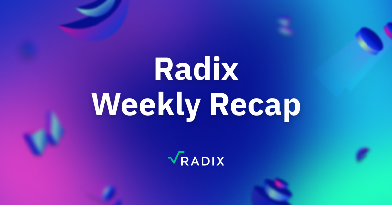 🔁 #Radix Recap 🔁 🔵 The release of the Radix Builders Pledge 🔵 Babylon Booster Grant applications are open 🔵 The number of devs experiencing Scrypto is surging Let's take a closer look at what went on last week 👇
