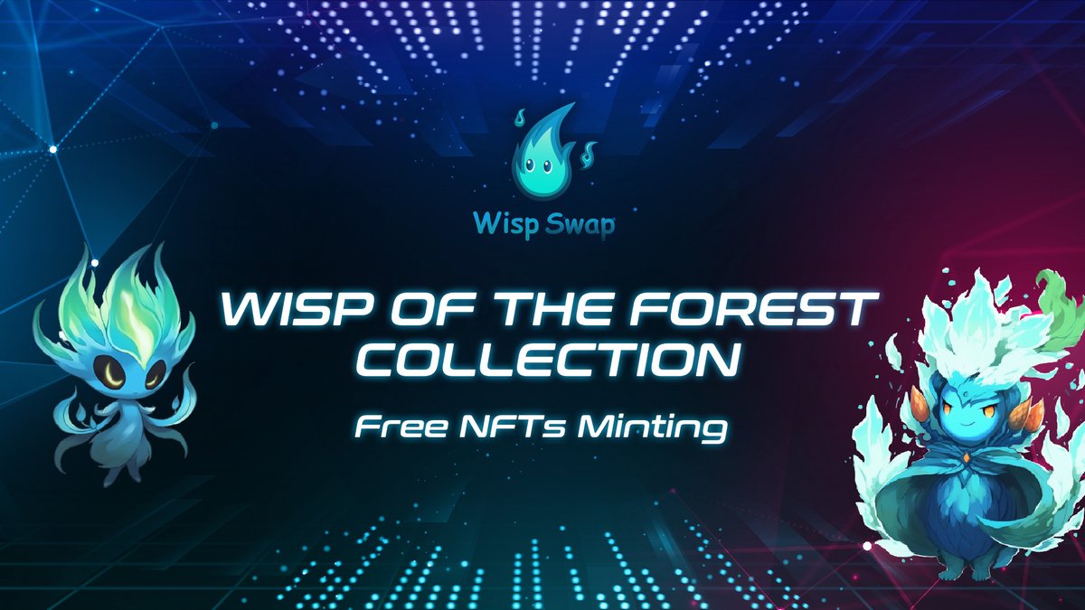 🔥 An exclusive NFT mint event will be hosted on WispSwap 👀

Snapshot time: 10AM UTC, May 15th, 2023. 
Minting time: 3PM UTC, May 15th, 2023. 
Network: Sui Mainnet
Quantity: Limited Collection

👉 Join our Discord for more details: discord.gg/wispswap

#Sui #Suinami #NFT