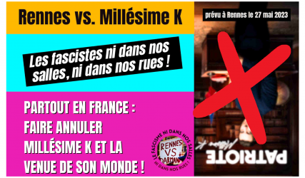 mardi 16 mai 2023 - Rennes - Réunion pour la pétition Le fascisme ni dans nos salles, ni dans nos rues !

ift.tt/d3n0mra