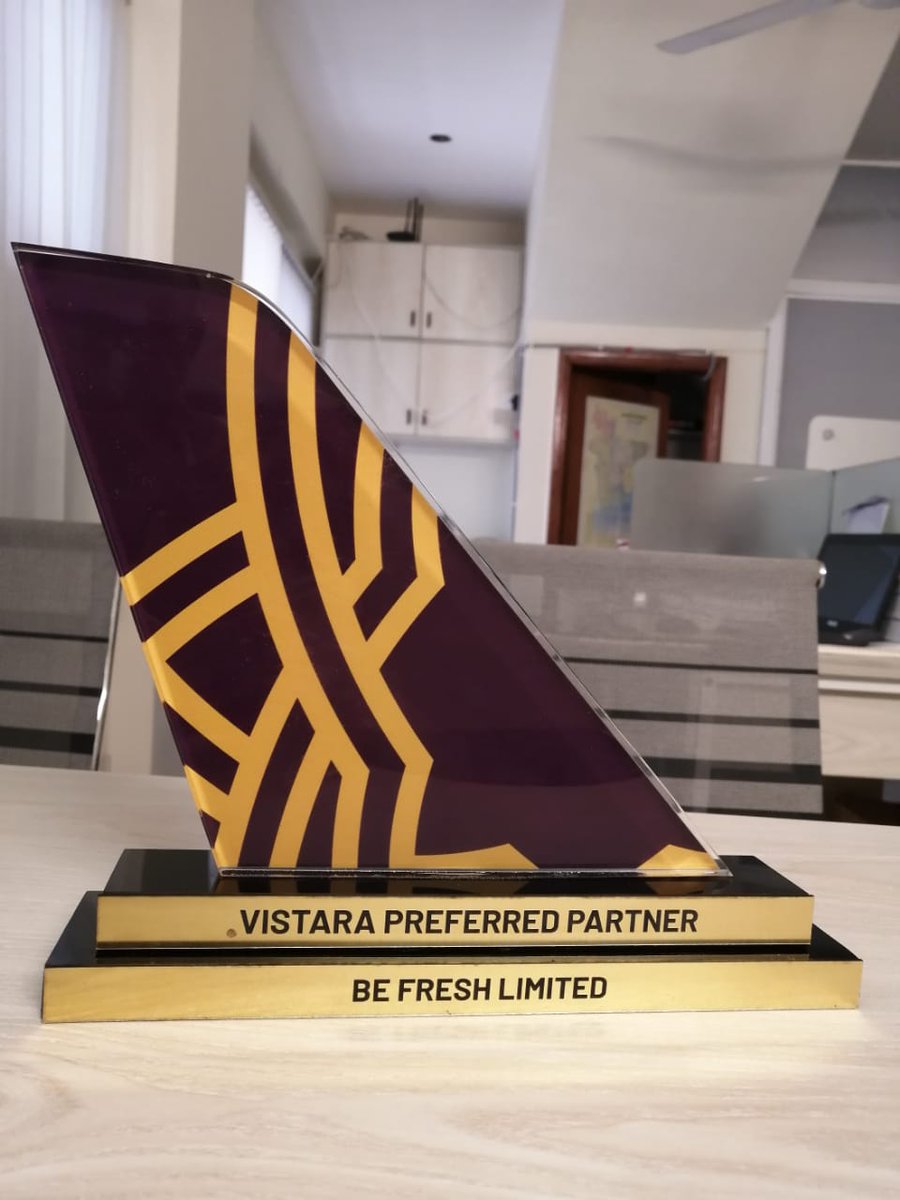 amybefresh's tweet photo. We are grateful to all our clients who kept their trust in us and support us all the way. Also, thanks to @airvistara for recognizing our dedication, consistent growth & advancement in the travel technology industry.
#amy #amybd #befresh #befreshbd #vistara #airlines #award https://t.co/YgWs7dXbBB