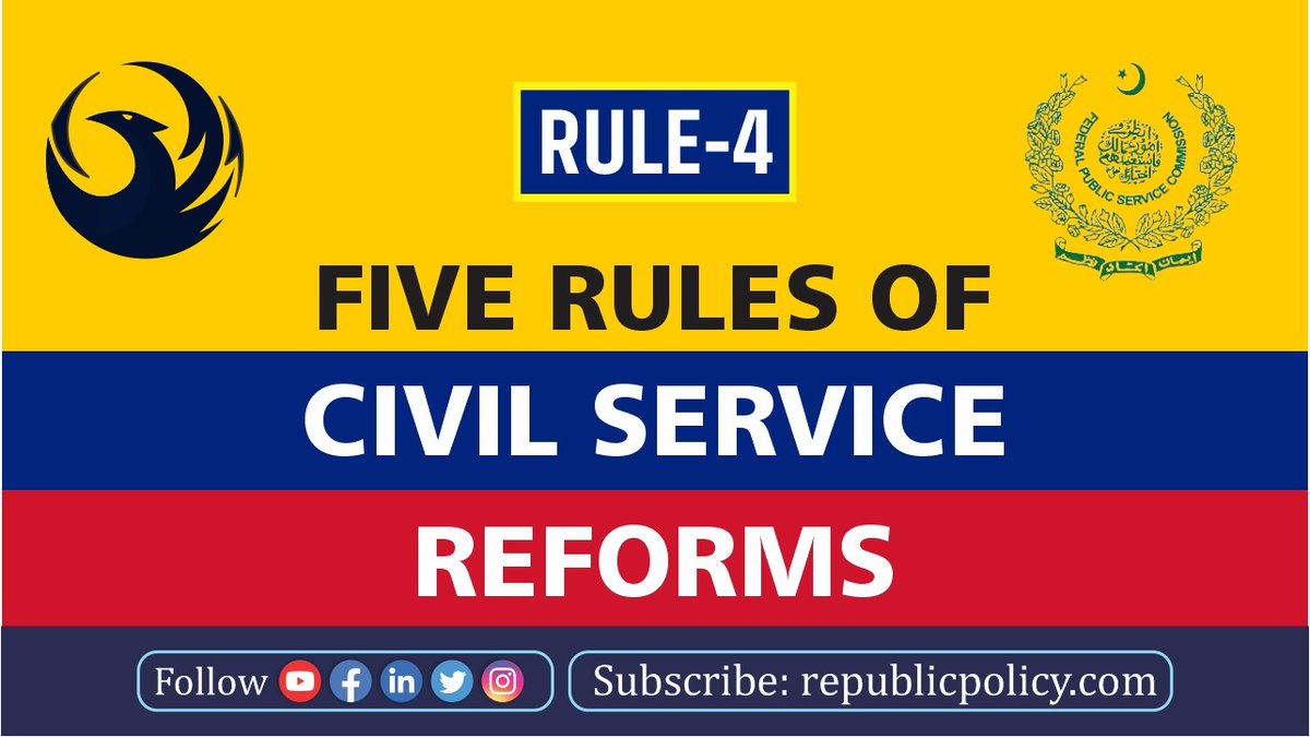 Civil Service reforms are vital for governance &amp; service delivery.

The rule of 4 about coding civil services laws is explained.

The videos are a series of republic Policy research how to reform civil services?

Pl watch &amp; subscribe channel.
youtu.be/J43JtyoGdrY