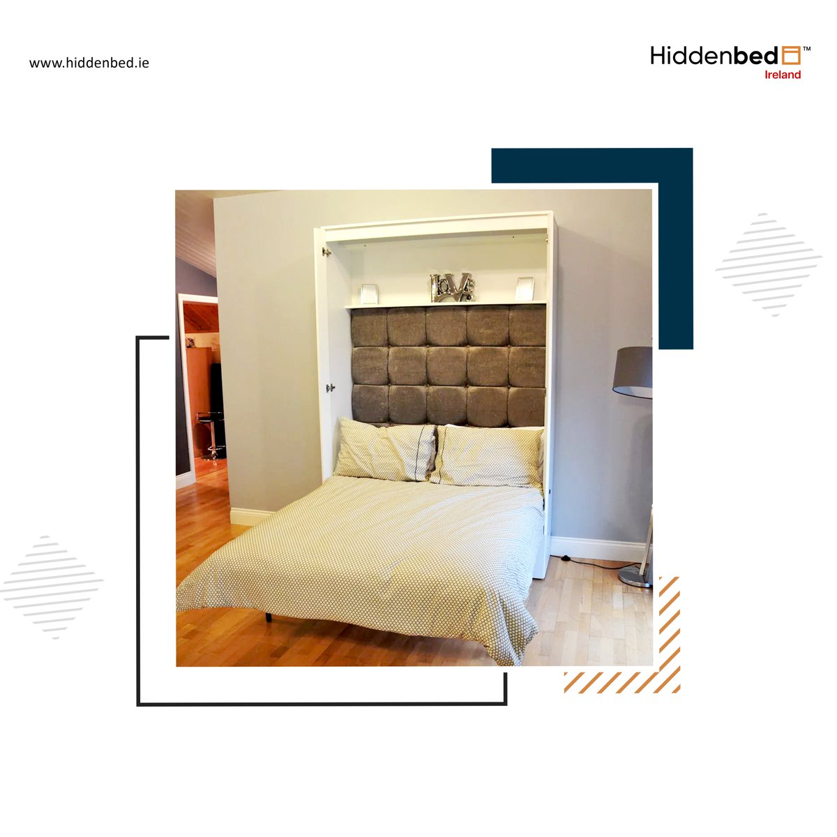 Hiddenbed_IE's tweet image. Don&apos;t comprise comfortable sleeping even in small spaces. Our Attractive Hiddenbed ensures easy folding and unfolding of your bed to save that extra space.

#HiddenbedIreland #InnovativeFurniture #CustomizableDesigns #SpaceSavingSolutions #modernfurniture #attractivehiddenbed