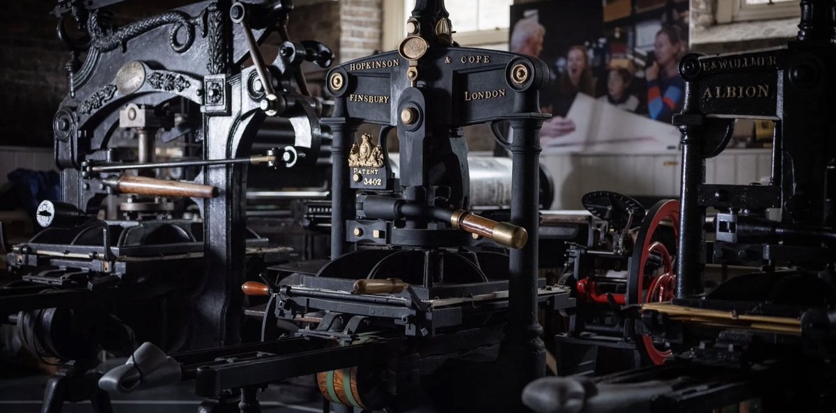 stbridefdn's tweet photo. @maryjplunkett will be with us on 25 May to speak about @NatPrintMuseum in Dublin at our #MakingImpressions lecture which celebrates printing museums of Great Britain and Ireland. The talk is online and in-person, find out more here https://t.co/DQtrkKnp9G

#letterpress #printing https://t.co/sZLZJ8g4W7