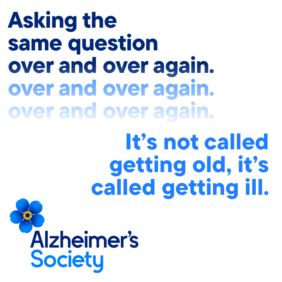 This week is Dementia Action Week.. 💙

Tens of thousands of people are still living with undiagnosed dementia - and without access to vital support.

Help is just a phone call or a click away. Visit: alzheimers.org.uk/memoryloss or call 0333 150 3456 today.

#DementiaActionWeek