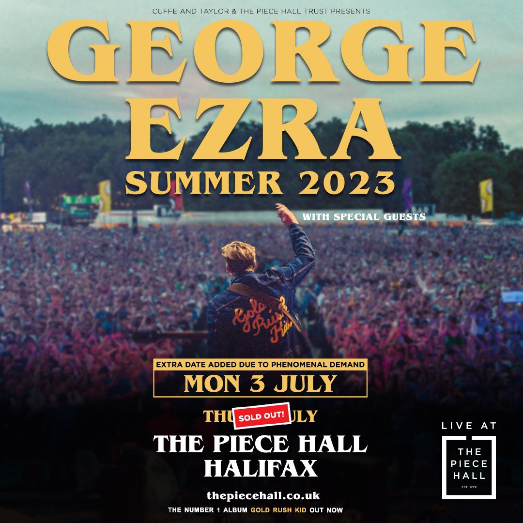 George will be playing the 3Olympia Theatre in Dublin on 8 June 2023. George will also be playing a 2nd night at The Piece Hall in Halifax on 3 July 2023. Register for pre-sale access here: forms.sonymusicfans.com/campaign/colum… General sale starts Friday 19 May.