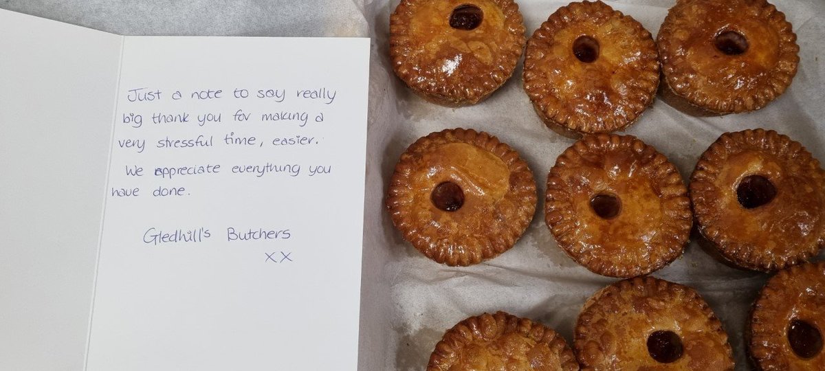 A delicious  thank you from Gledhill's Butchers
Happy that we could help get you back up and running.