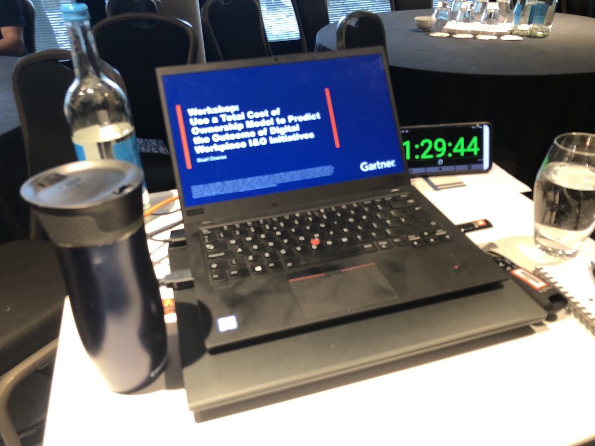 swdownes's tweet image. Coffee ✅ personal timer ✅ content ✅ audience arriving ✅Nerves arriving  ✅ cost of ownership session filling #gartnerdw #analystlife