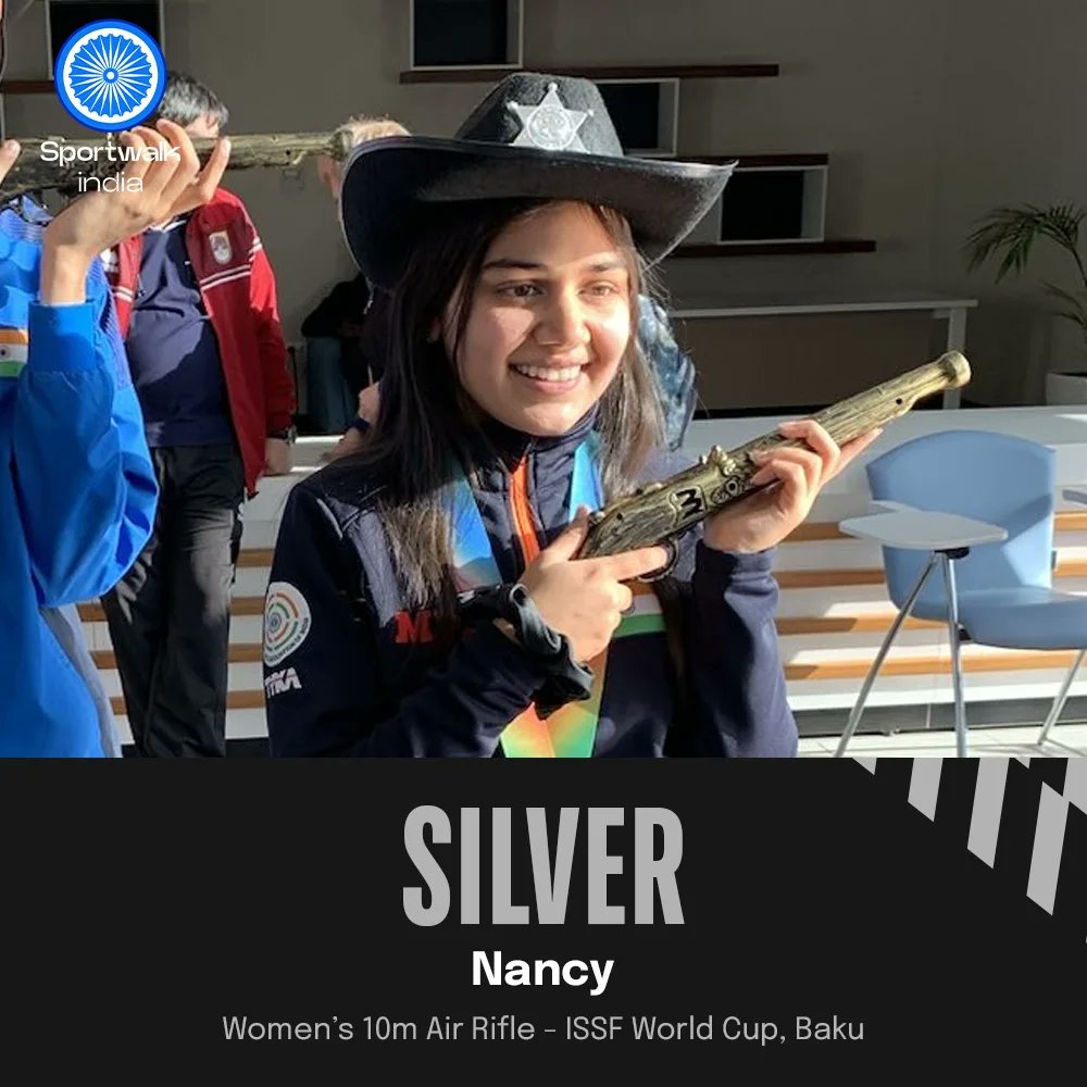 🇮🇳🙌 THE MEDALS KEEP COMING! India added two more 🥈 medals to the tally over the weekend at the ISSF World Cup in Baku.

👏 We have won 4️⃣ medals so far - 1🥇, 2🥈 and 1🥉

📷 NRAI • #Paris2024 #ISSFWorldCup #ShootingSport #ISSF #AirPistol #IndianShooting #IndianSports