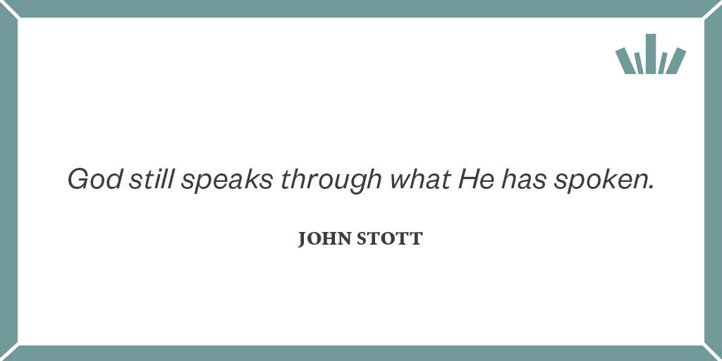 PreceptIreland's tweet photo. #MondayMotivation: "God still speaks through what He has spoken." - John Stott
#MondayInspiration #Christianity #BibleStudy #InductiveBibleStudy #JohnStott #quotes #quote #quotable #quoteoftheday #PreceptIreland #Ireland #NorthernIreland https://t.co/JrFNWE32dR