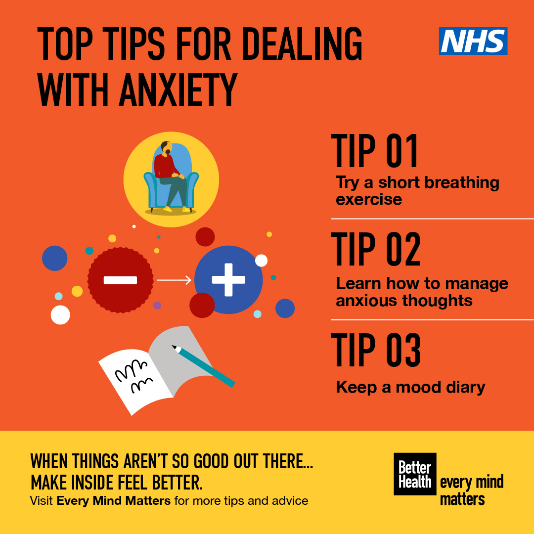 North East and North Cumbria NHS (@nenc_nhs) on Twitter photo Today marks the start of Mental Health Awareness Week, with this year's theme focusing on Anxiety.🧠
There are many things you can do to support your mental health. Find some useful tips and resources here👉nhs.uk/every-mind-mat… Today marks the start of Mental Health Awareness Week, with this year's theme focusing on Anxiety.🧠
There are many things you can do to support your mental health. Find some useful tips and resources here👉nhs.uk/every-mind-mat…