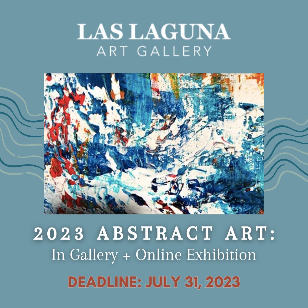 Las Laguna Gallery - 2023 Abstract Art - In Gallery + Online Exhibition. Las Laguna Gallery is seeking abstract works in a variety of mediums. DEADLINE: July 31, 2023. theartlist.com/las-laguna-gal…

#TheArtList #LasLagunaGallery #AbstractArt