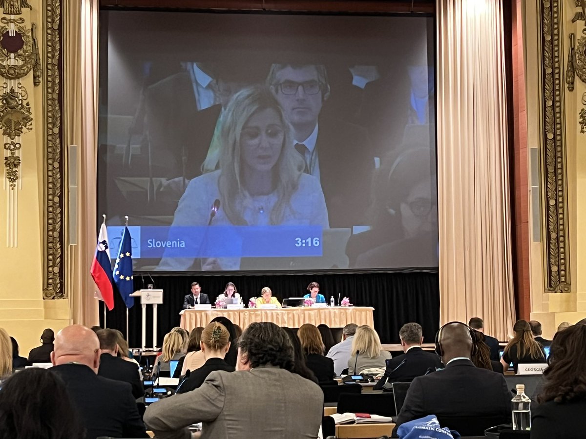 GeorgeOkothObbo's tweet photo. Wishing all success to the #MLA Diplomatic Conference that has started today here in #ljubljana to finalize drafting of Convention that will crucially systematize & step up global cooperation in investigation & prosecution of atrocity scourges and impunity. #fightingimpunity https://t.co/f2eNhjGYAA