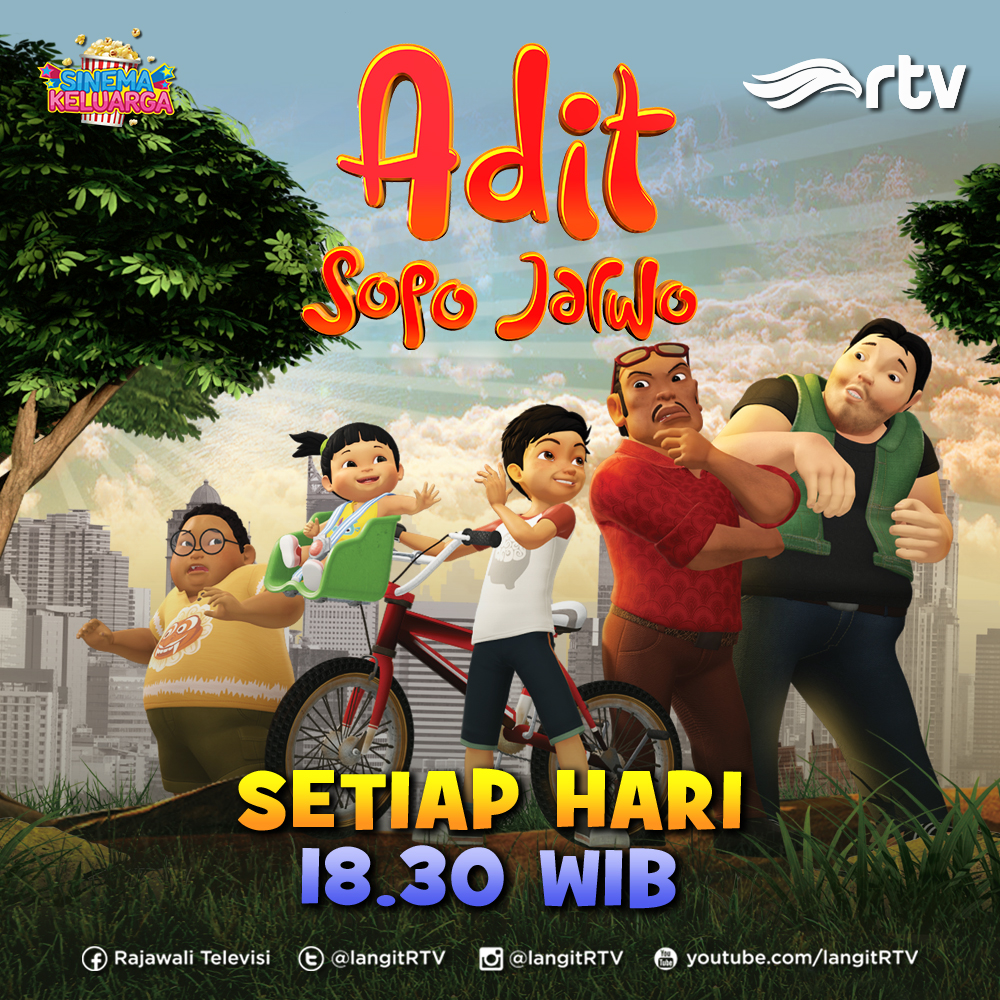 langitRTV's tweet image. Bagaimana ceritanya kalau Adit dan Dennis jualan bakso ya guys?? tentu ada bang Jarwo yang suka bikin onar nih yuk kita simak episode sore ini hanya di ADIT SOPO JARWO, pkl. 18.30 WIB hanya di RTV makin cakep

#asj #aditsopojarwo #programrtv