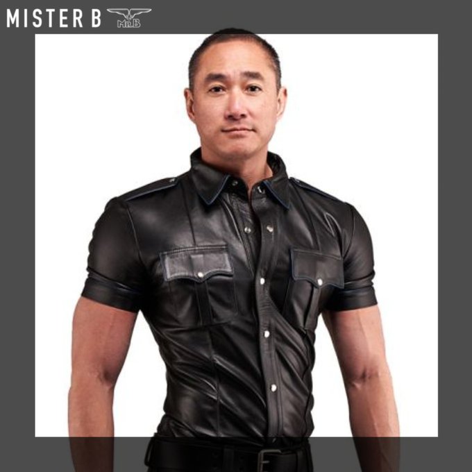 The Mister B Leather Police Shirts are not to be missed items when you go for the complete leather uniform